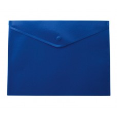 Папка-конверт А4 на кнопці синя