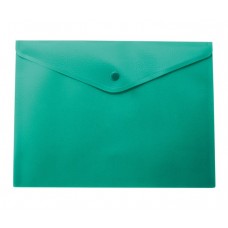 Папка-конверт А4 на кнопці зелена