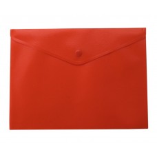 Папка-конверт А5 на кнопці червона