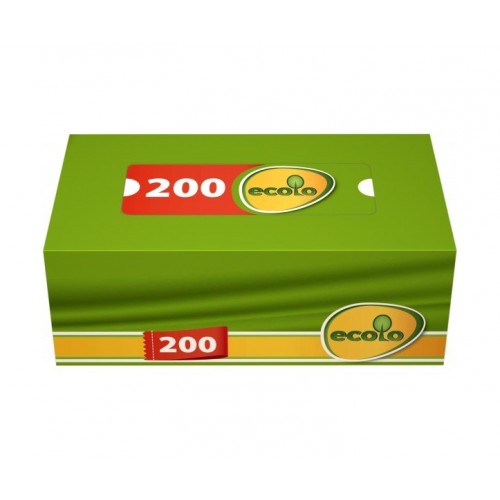 Серветки косметичні в коробці Рута "Ecolo" 200шт