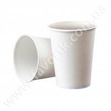 Склянка картонна 250мл біла 50шт