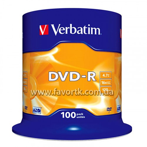 DVD-R Verbatim 4,7Gb 16x C100