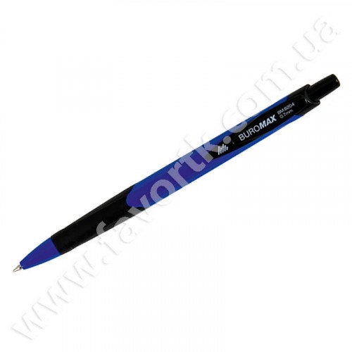 Ручка кулькова автоматична 0.7mm Buromax 8204 синя