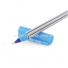 Ручка масляна Economix STRIPY 0.7мм, пише синім