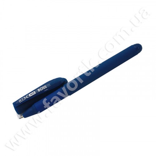 Ручка гелева BOSS 1мм Economix синя
