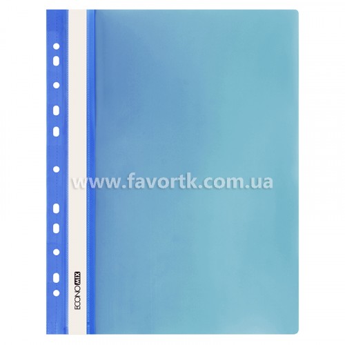 Папка-швидкозшивач А4 з перфорацією Economix синя