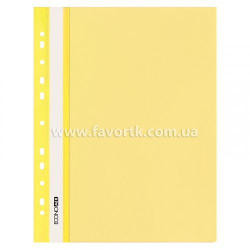 Папка-швидкозшивач А4 з перфорацією Economix жовта
