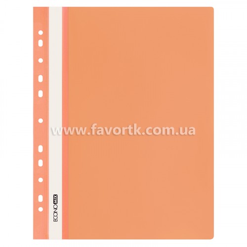 Папка-швидкозшивач А4 з перфорацією Economix помаранчева