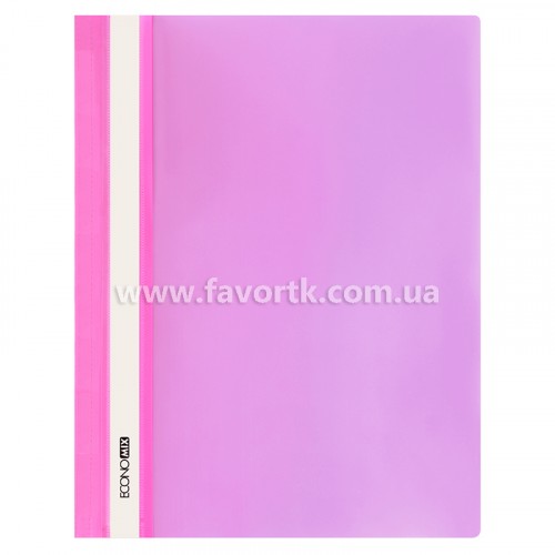 Папка-швидкозшивач А4 Economix рожева