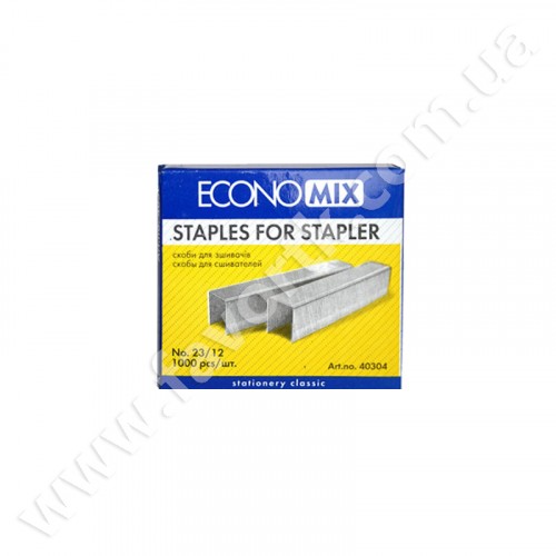 Скоби №23/12 Economiх 1000 шт. Скоби №23/12 Economiх 1000 шт.