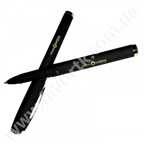 Ручка гелева PRIMA 0.5мм Optima 15638 чорна Ручка гелева PRIMA 0.5мм Optima 15638 чорна