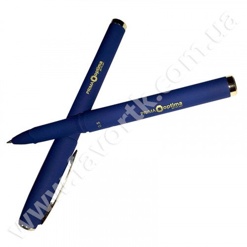 Ручка гелева PRIMA 0.5мм Optima 15638 синя