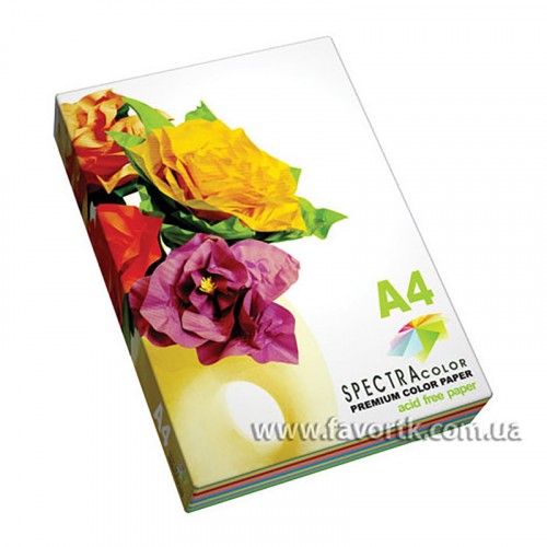 Набір кольорового паперу A4 Spektra Color 250арк. 5 кол х 50арк, пастель