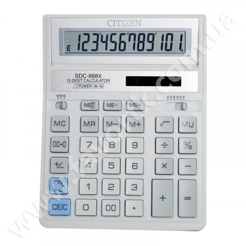 Калькулятор Citizen SDC-888T білий