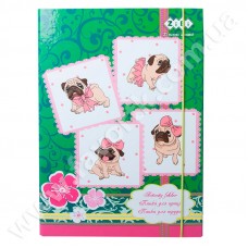 Папка для праці LOVELY DOG, картонна, на гумках А4+ (300х212х28мм), KIDS Line