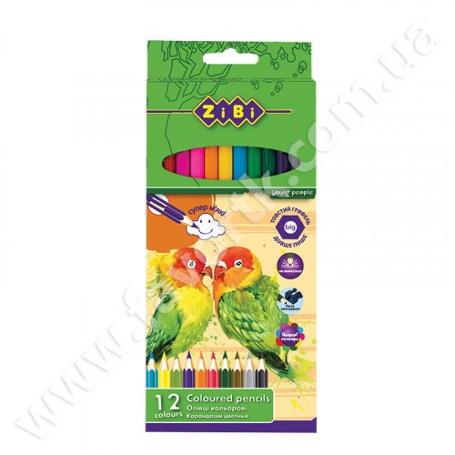 Набір олівців " SOFT"  12 кольорів  ZIBI