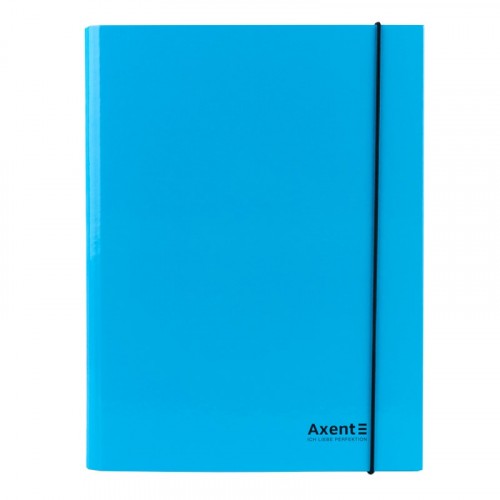 Папка на гумках об’ємна картонна А4 Pastelini Axent блакитна