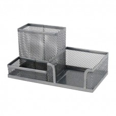 Підставка-органайзер 203x105x100мм металева срібляста