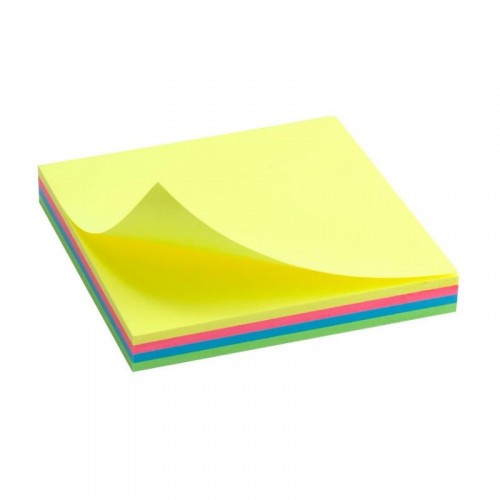 Стікери 75*75мм 100шт Axent Веселка неон