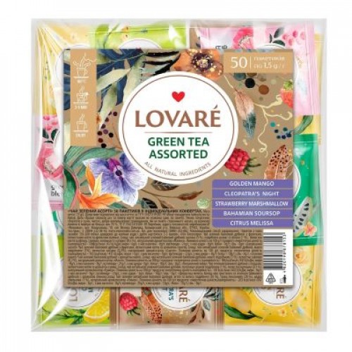 Чай "Ловаре" 50п Зелений чай асорті
