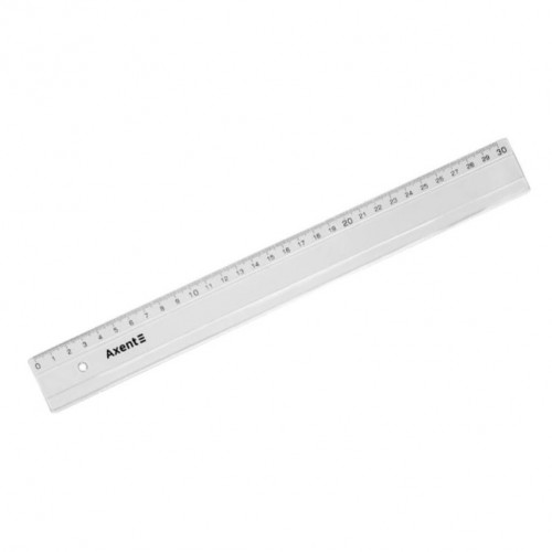 Лінійка 30см прозора Axent