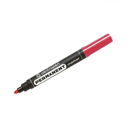 Маркер перманентний Centropen 8566 червоний
