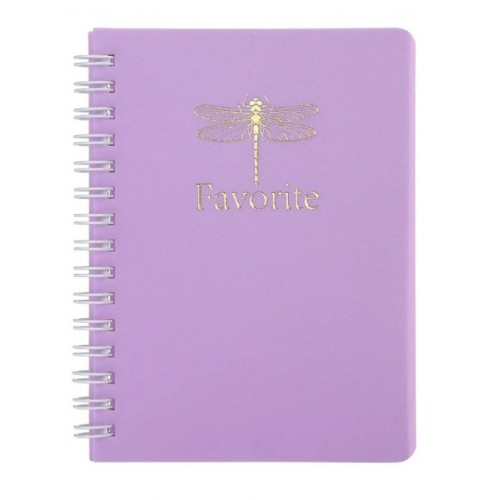 Зошит А5 80арк FAVOURITE бузковий, пластикова обкладинка