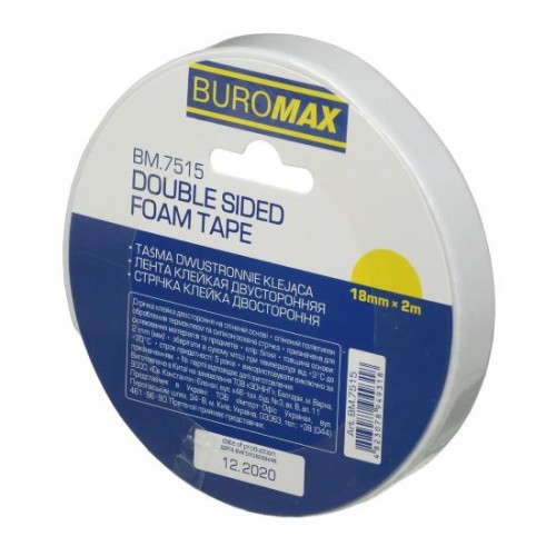 Скотч двосторонній на пінній основі 18мм*2м