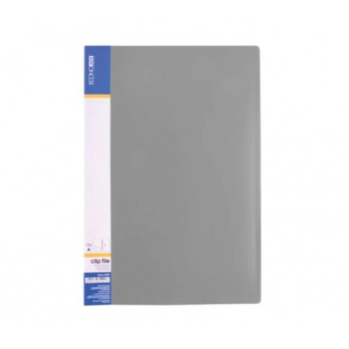 Папка CLIP A швидкозшивач Economix сіра