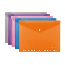 Папка-конверт А4 на кнопку Economix з перфорацією
