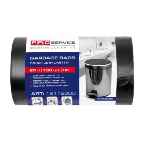 Мішки для сміття 20л “PRO” 100шт