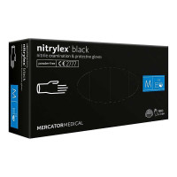 Рукавички нітрилові Mercator Medical Nitrylex Black M 100 шт