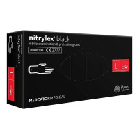 Рукавички нітрилові Mercator Medical Nitrylex Black L 100 шт