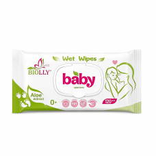 Серветки зволожені "Biolly" 120шт Серветки зволожені "Biolly" 120шт